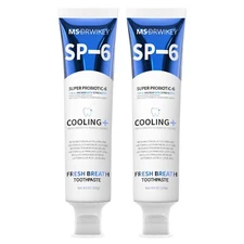 MSDRWIKEY Probiotic Breath - Freshing Toothpaste for Daily Oral  - 2 x 4.6 oz