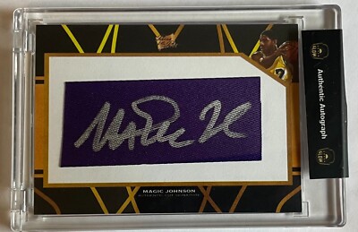 2022 Super Break Pieces Of The Past Magic Johnson Patch Cut AUTO LAKERS