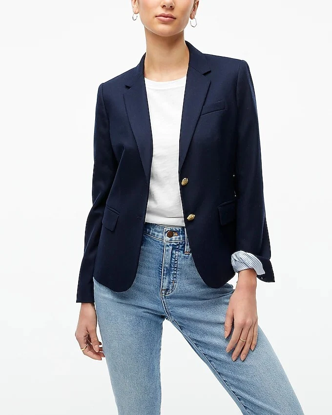 J crew navy schoolboy best sale blazer