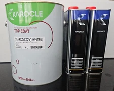 KAROCLE High Gloss  BRIGHT WHITE  2K Acrylic Urethane 2:1  MIX  4L +2L  KIT