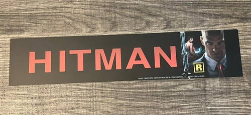 2007 HitmanMovie Theater Mylar Poster 2”x12” Timothy Olyphant Dougray Scott