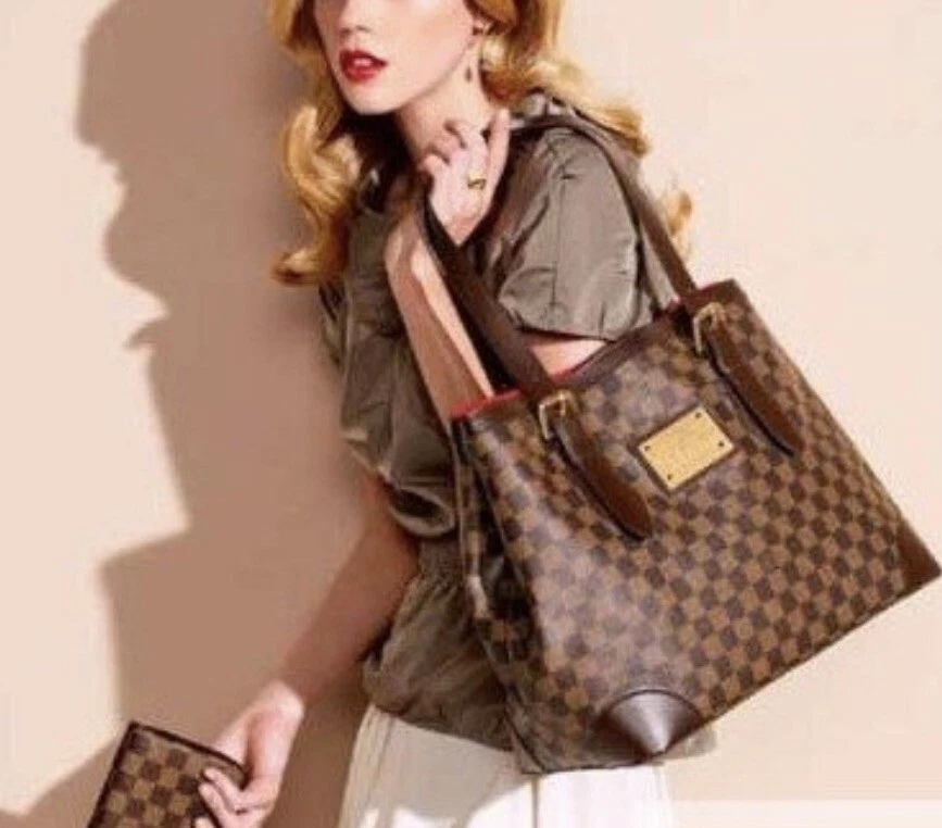 LOUIS VUITTON Damier Ebene Hampstead PM Shoulder Bag-US