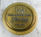 <!--F#f_0-->Vtg 50 Millionth Pair THE STRIDE RITE SHOE April 1958 Brass Award Paperweight<!--F/-->