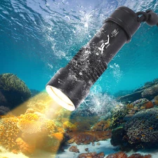 Waterproof Dive Light, Compact Bright Diving Torch, Submersible Flashlight