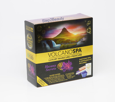 Lapalm Volcano Spa Pedicure 5Step in A Box Kit - Havana Secrets (Pack of 10 kits