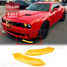  For Dodge Challenger SRT Hellcat 15-2020 Front Bumper Lip Splitter Guard Cover