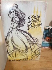 Open Road Disney 7.87x13 Inch Belle Wooden Sign