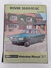 Rover P6 2000 TC SC Intereurope Manual 1963 onwards Tatty Condition