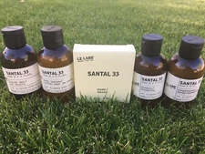 LE LABO SANTAL 33 LOT 3oz BOTTLES + BAR SOAP 2oz