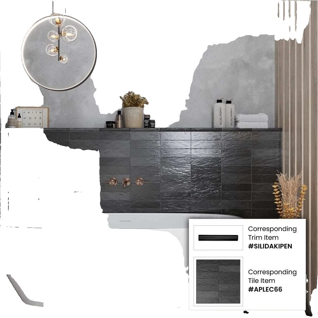 Black Ceramic Floor & Wall Tiles