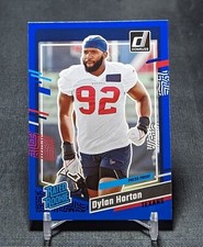 Dylan Horton Blue Press Proof Rated Rookie RC 2023 Donruss Card #340 Texans. rookie card picture