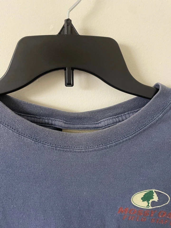 Винтажные гильзы для дробовика Y2K Jerzees Mossy Oak Field Staff размер XL LS - Изображение 3 из 4