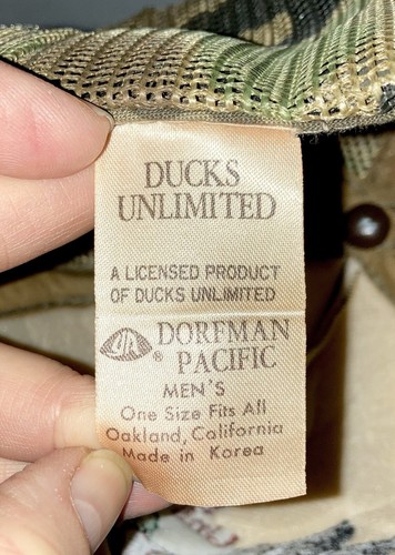 Cappello camionista mimetico Ducks Unlimited berretto da baseball in rete espansa "T I Country" vintage? - Foto 7 di 9