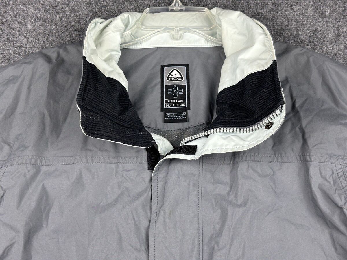 Vtg Nike ACG Outer Layer 3 Jacket Sz Large 12-14 Grey Storm Vtg Nike ACG Outer Layer 3 Jacket Sz Large 12-14 Grey Storm