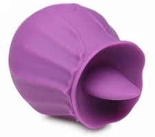 Bloomgasm Wild Violet Licking Silicone Stimulator, 3 levels of licking
