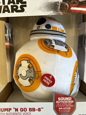 Star Wars BB-8 Bump n Go Action Plush w Voice 360° Spin and Go w