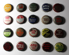 Vintage Lot Of 20 Different Original Bottle Caps All Cork Backs Vintage Soda Pop