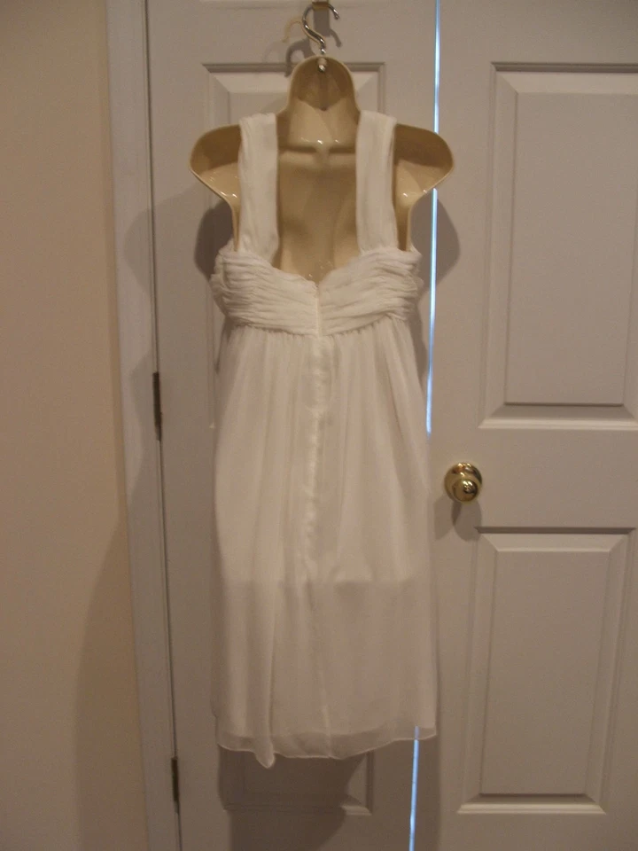 Nuevo con etiquetas Vestido de Boda Estilo Londres Noches Playa Verano Jardín Cintura Imperio TALLA 10 Foto 3 de 4