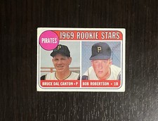 1969 Topps Rookie Stars ROBERTSON / DAL CANTON #468 WHITE LETTERS - Very RARE!