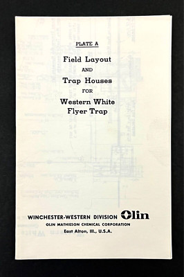 1960s Winchester Olin Plate A Western Field Layout Trap Houses Vintage Diagrams