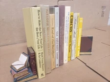 Lot of 10 Hardcover Tan Brown Cream Beige Shade Book Stage Decor Wedding Library