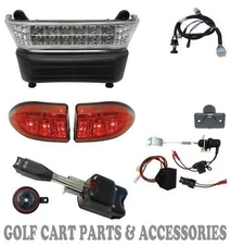 Club Car Precedent Golf Cart  LED Deluxe Head Light Kit (Electric 2004- 08.5) 