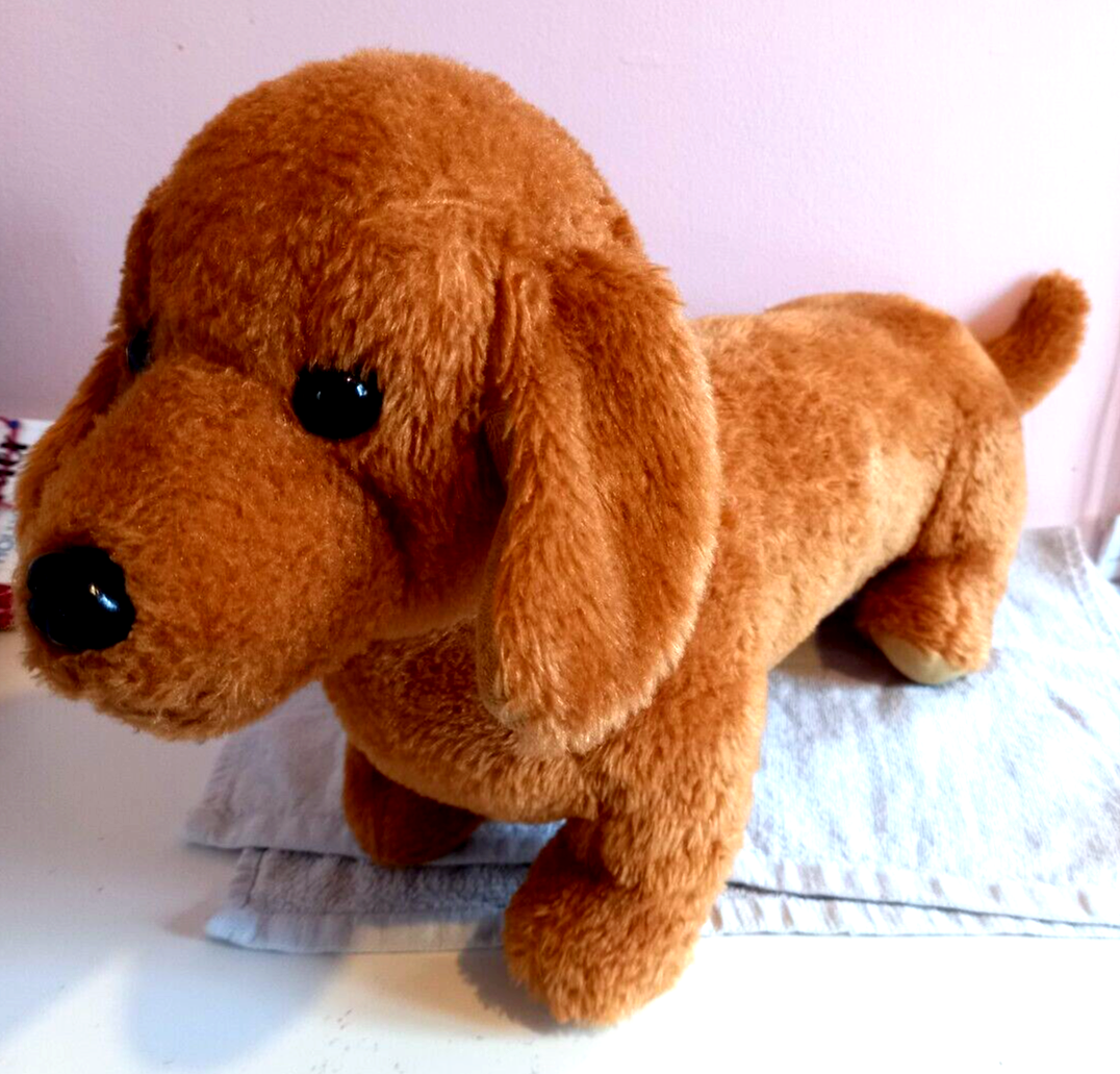 Vintage Asda Long Sausage Dog Dachshund Puppy 27 Inches Long Soft Toy