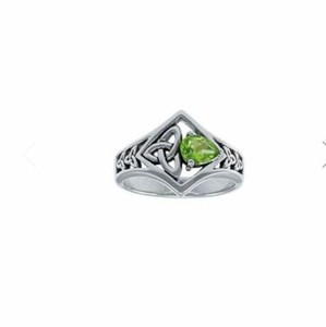 celtic peridot ring