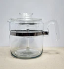 Vintage Pyrex Flamewear 6 Cup Glass Coffee Pot Perculator 7756-B Complete