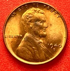 1940-D Lincoln Wheat Cent Penny GEM RED BU From an Original Bank Roll