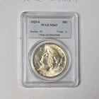 1925-S Peace Dollar San Francisco PCGS MS63 Silver $1 Coin