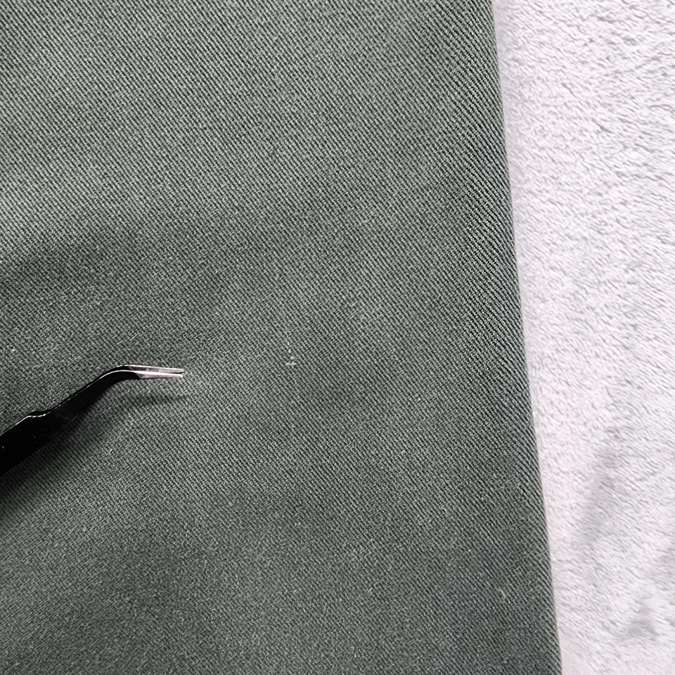 Falda Vintage Marsh Landing Talla 12 Verde Tiro Alto Midi Abertura Trasera Algodón Denim Foto 2 de 4