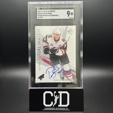 Dylan Strome 2016-17 UD SP Authentic Rookie Future Watch Auto /999 SGC 9 Caps