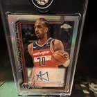 Topps 2025-26 Topps Chrome Basketball Alex Sarr Wizards Auto TCA-AS
