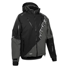 Castle X Men's Pivot Snowmobile Jacket Black/Charcoal Sizes Medium-4XL