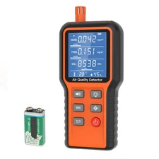 5-in-1 Air Quality Monitor Carbon Dioxide Level TVOC HCHO Detector Home&Office