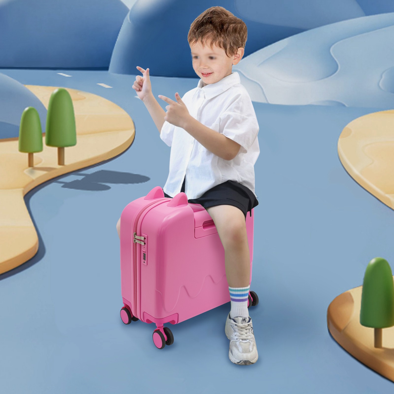 Case, Rolling Luggage With Lock