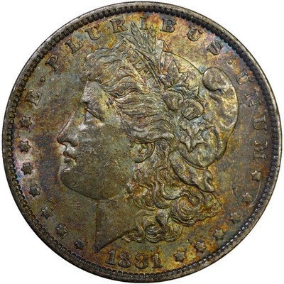 1881 $1 Morgan Silver Dollar Coin ~  CHOICE BU UNCIRCULATED ~NICE TONED US#404