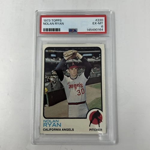 1973 Topps #220 Nolan Ryan Angels HOF PSA 6 EX-MT