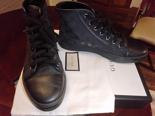 Gucci Men’s GG Monogram Hightops. Gucci Size 39. US Size 6. Ex Condition. - Picture 8 of 9