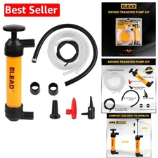 Manual Siphon Transfer Pump with Multiple Hoses - Perfect for Automotive Use