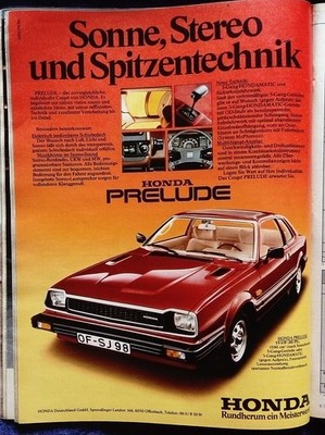Honda Prelude, 1. Serie,   originale Werbung 1980