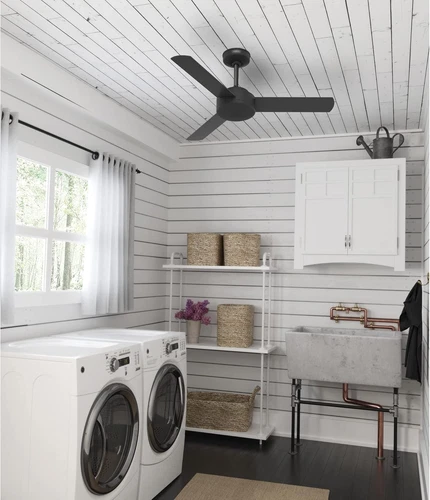 Hunter 44 Inch Indoor Ceiling Fan No Light - Black Modern Ceiling Fan without Li - Picture 6 of 12