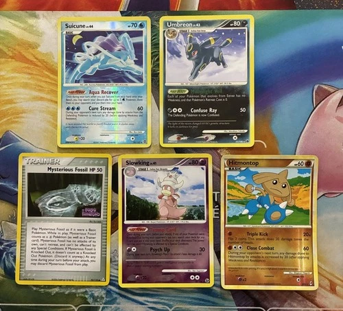 Vintage Pokemon Card Lot Reverse Holo Fire Umbreon Suicune Hitmontop