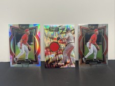 SEAVER KING 2025 Panini Select SPARKS SHOCK PRIZM RELIC, Base And Silver Cards