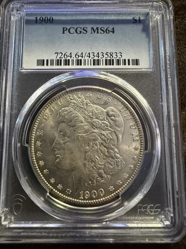 1900 $1 MORGAN SILVER DOLLAR 110 PCGS MS 64