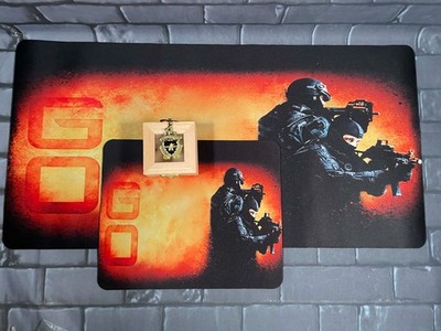 Counter Strike: Global Offensive CS:GO Game Room Bundle Mousepads and Keychain