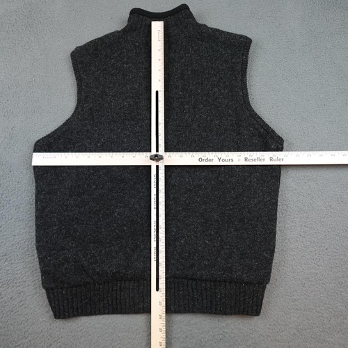 Pendleton Vest Mens Large Gray Shetland Wool Full Zip Sleeveless Outdoors Warm - Picture 6 of 9