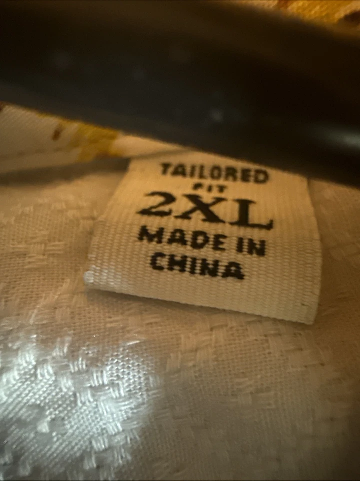 Robert Graham Colorful Abstract Modern Americana Men’s XXL 2XL Button Down - Image 3 of 4