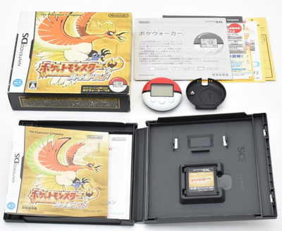 Lot 2 Nintendo DS Pokemon Heartgold Soulsilver w/Pokewalker Box